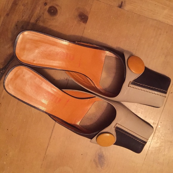 Miu Miu🔥shoes 37.5🌙mules - Picture 3 of 6